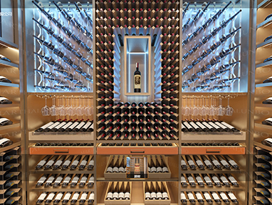 360°現(xiàn)代極簡風(fēng)格酒窖全景欣賞